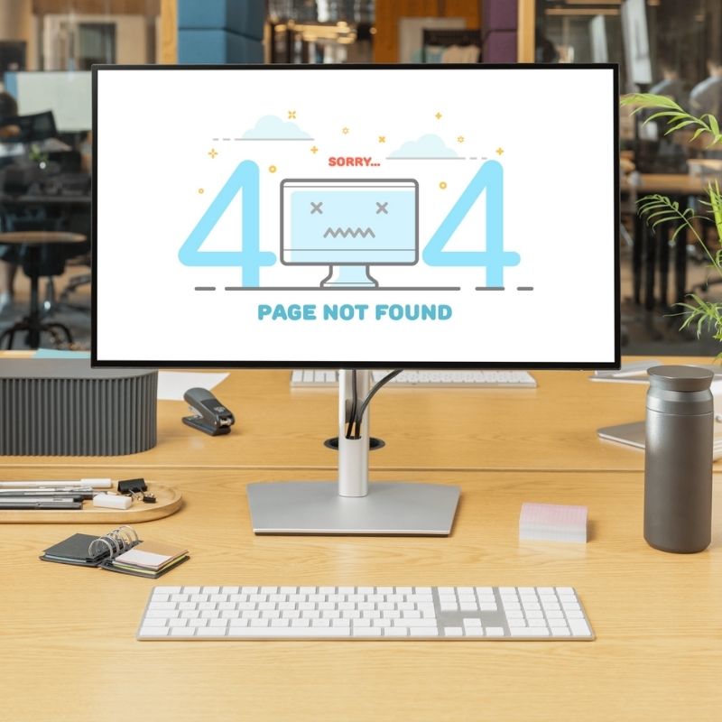 Búsqueda en Google donde una página web no aparece en los primeros resultados de posicionamiento SEO