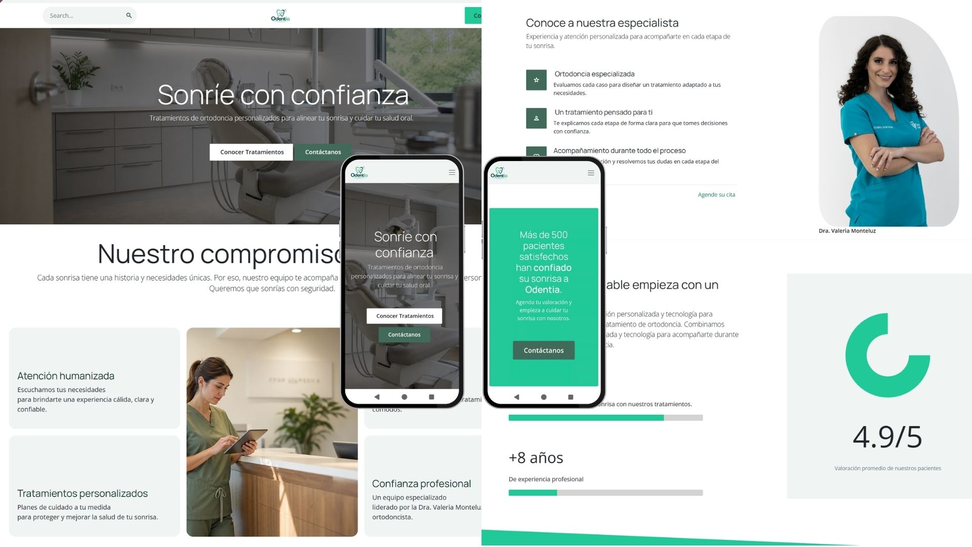 Diseño de página web Odentia